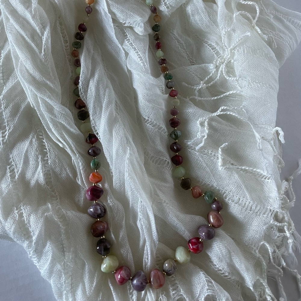 Mix colors beads necklace